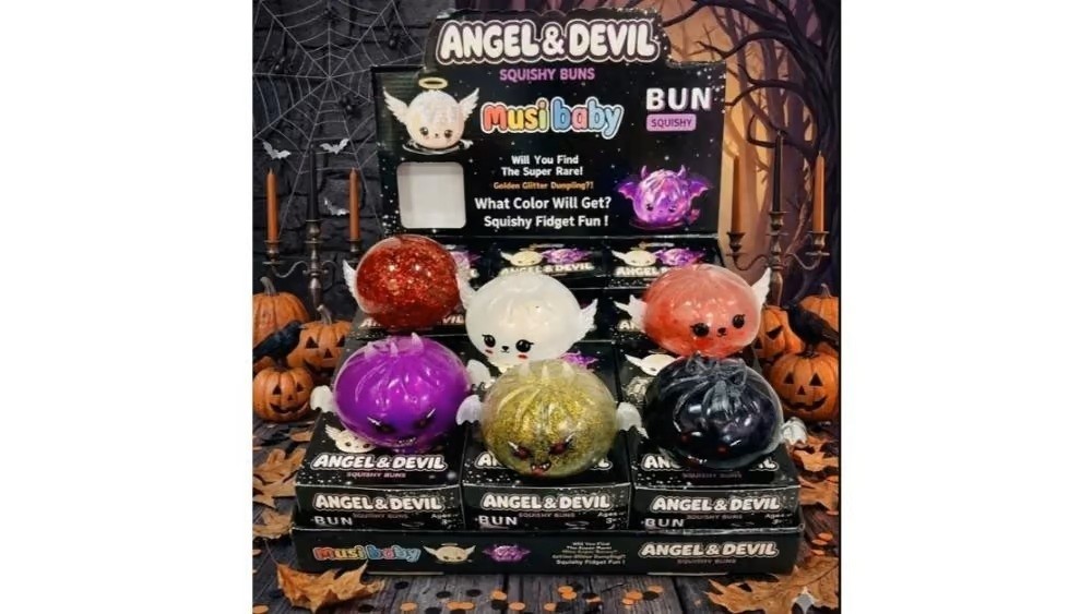 Halloween Dumplings Jelly Glitter Squishy